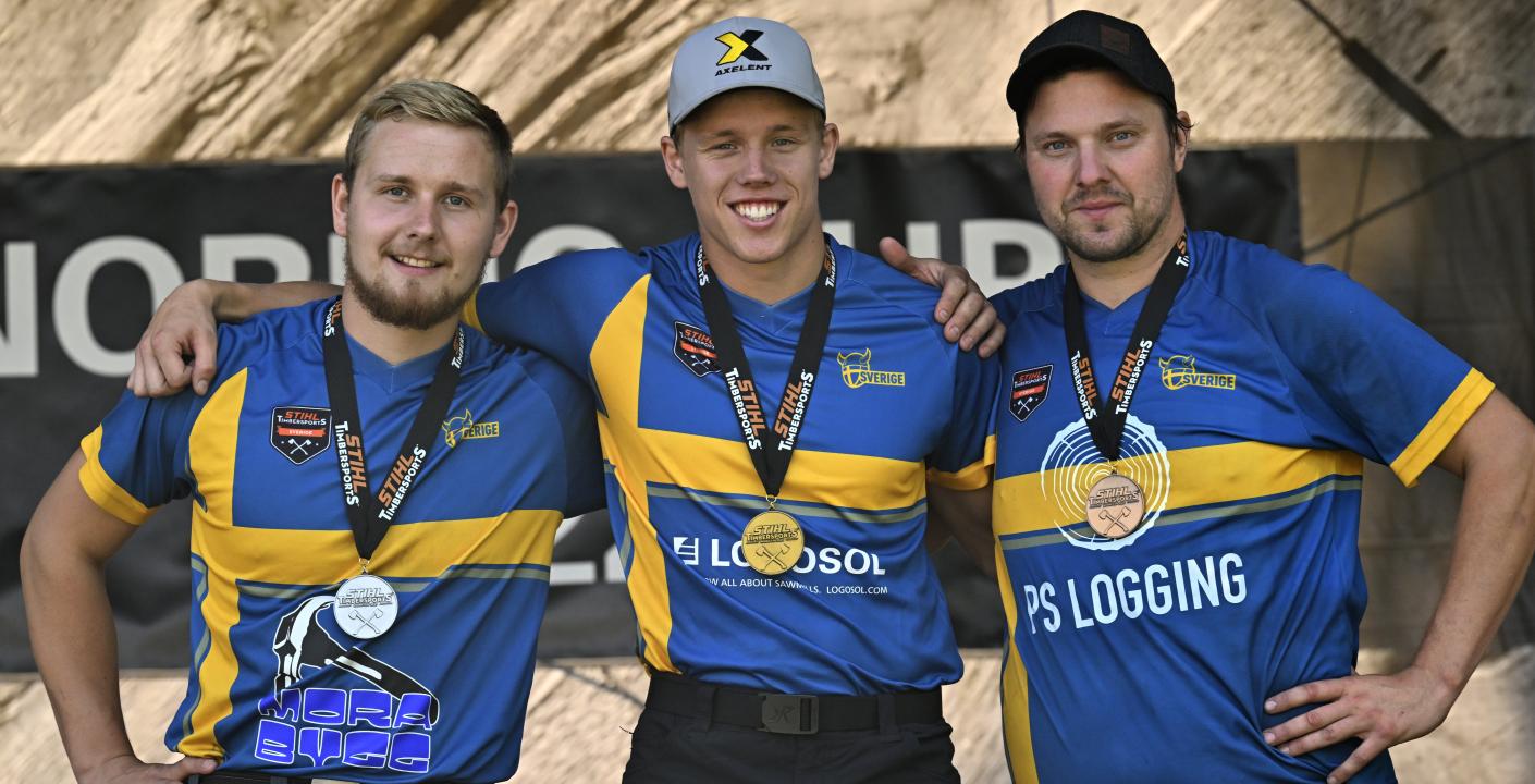 Ferry Svan (middle) won the Nordic Cup for PRO athletes and qualified for European Nations Cup in September.