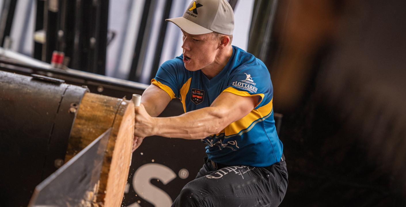 Ferry Svan (26) is geared up for revenge when the TIMBERSPORTS® season kicks off.